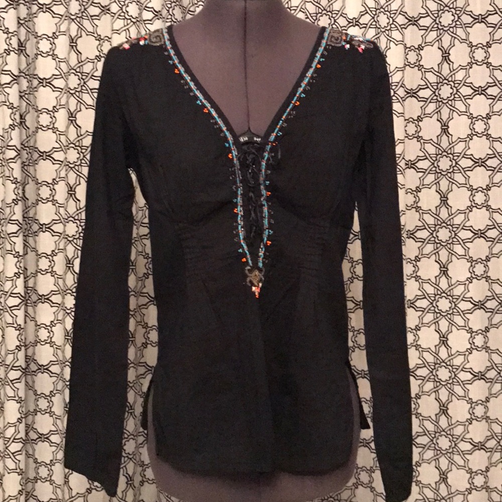 Beaded detail top